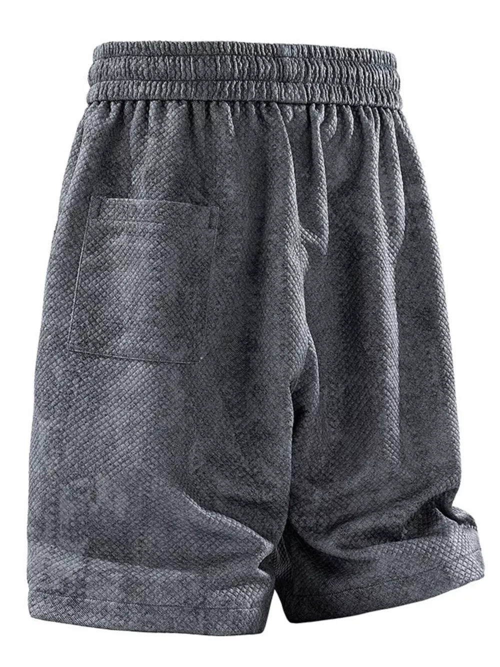 Men's Plus Size Snake Print Drawstring Shorts, image 8