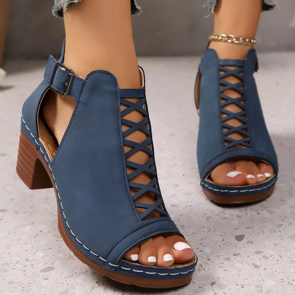 Open Toe Block Heels Sandals, image 13