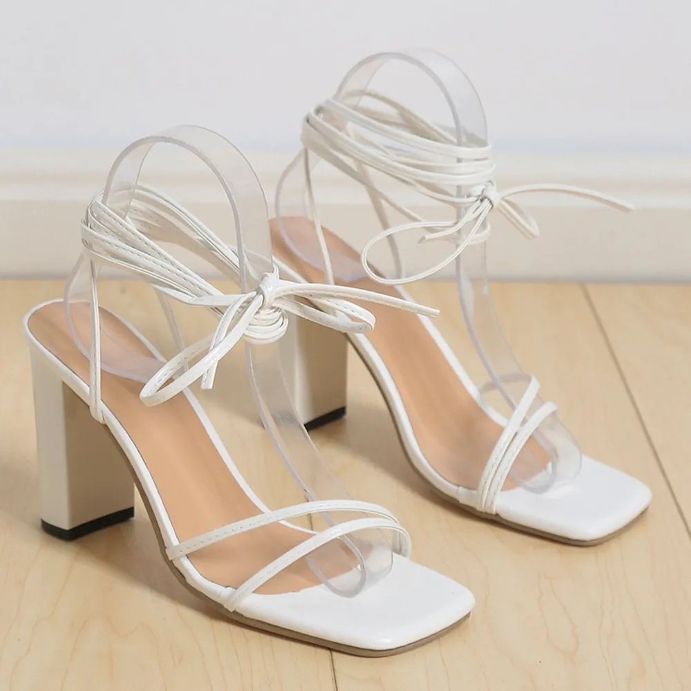 Open Toe Block Heels Sandals, image 4