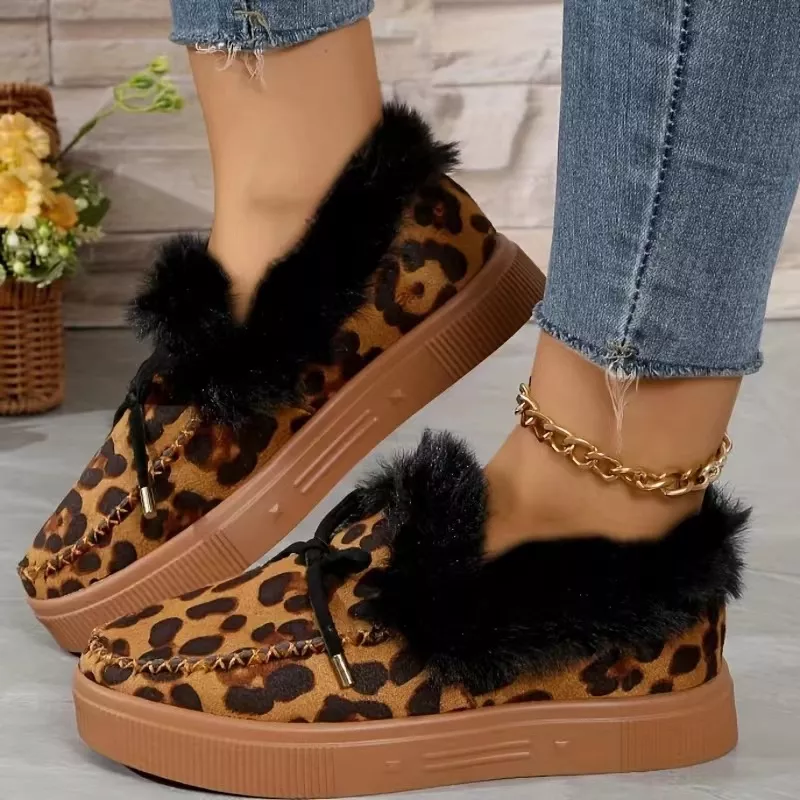 Fuzzy Round Toe Slip-Ons, image 11