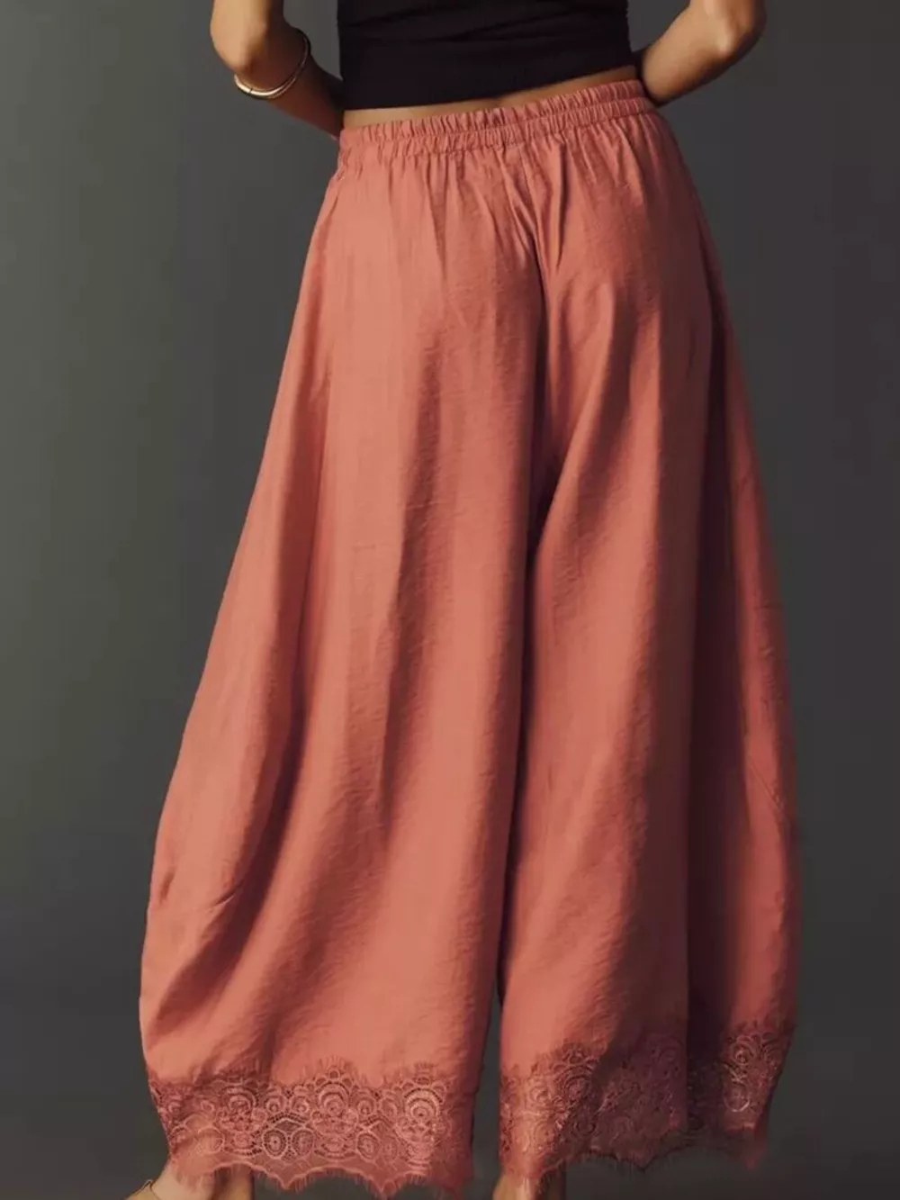 Drawstring Wide Leg Pants, image 9