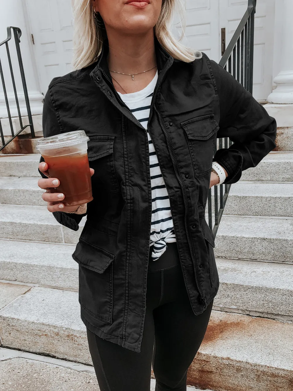 Pocketed Long Sleeve Zip Up Jacket, image 11