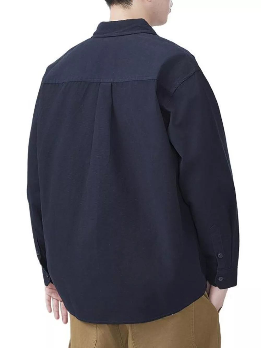 Men's Plus Size Button Up Long Sleeve Shirt, image 4