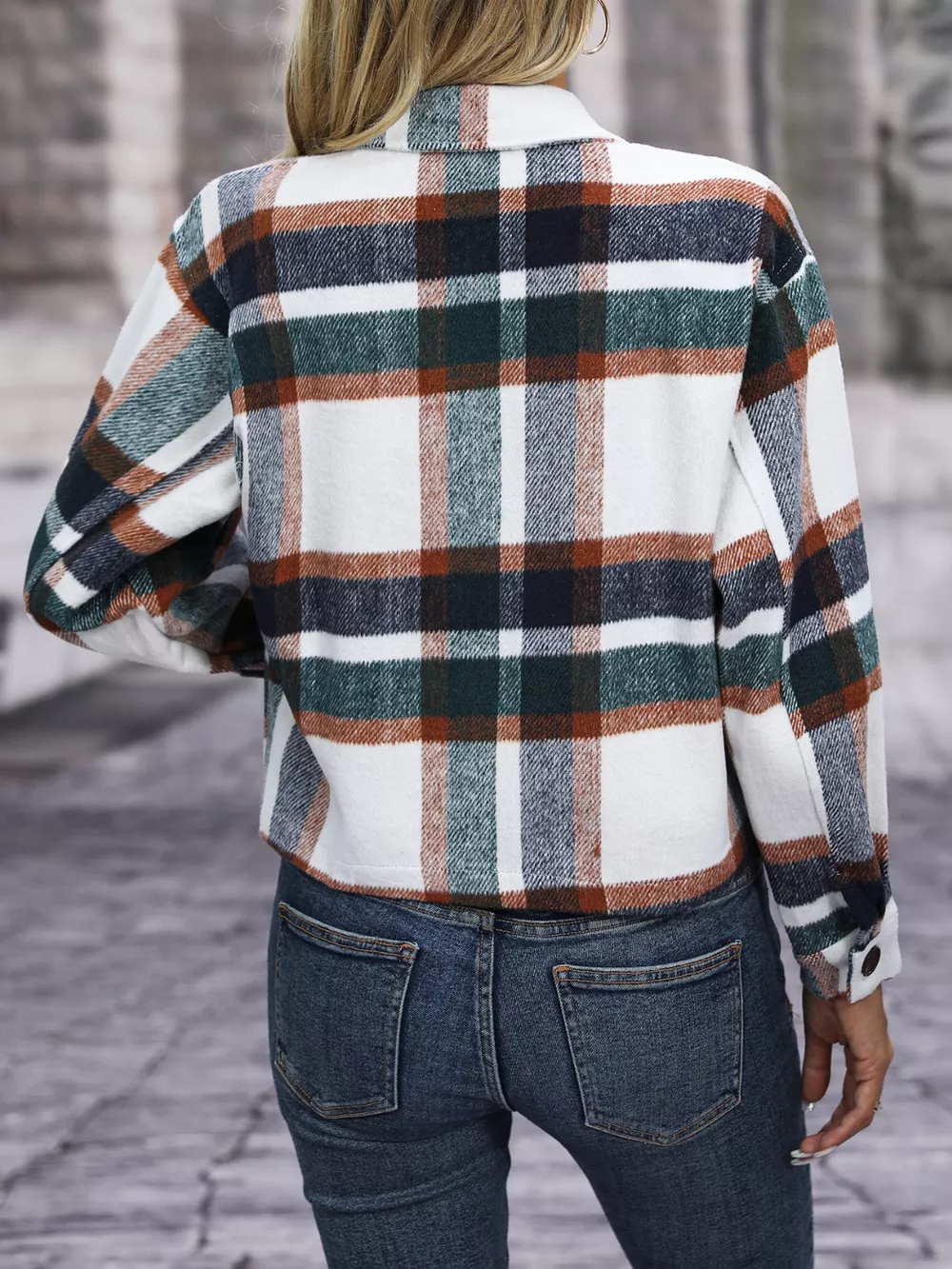 Plaid Button-Up Jacket, image 10
