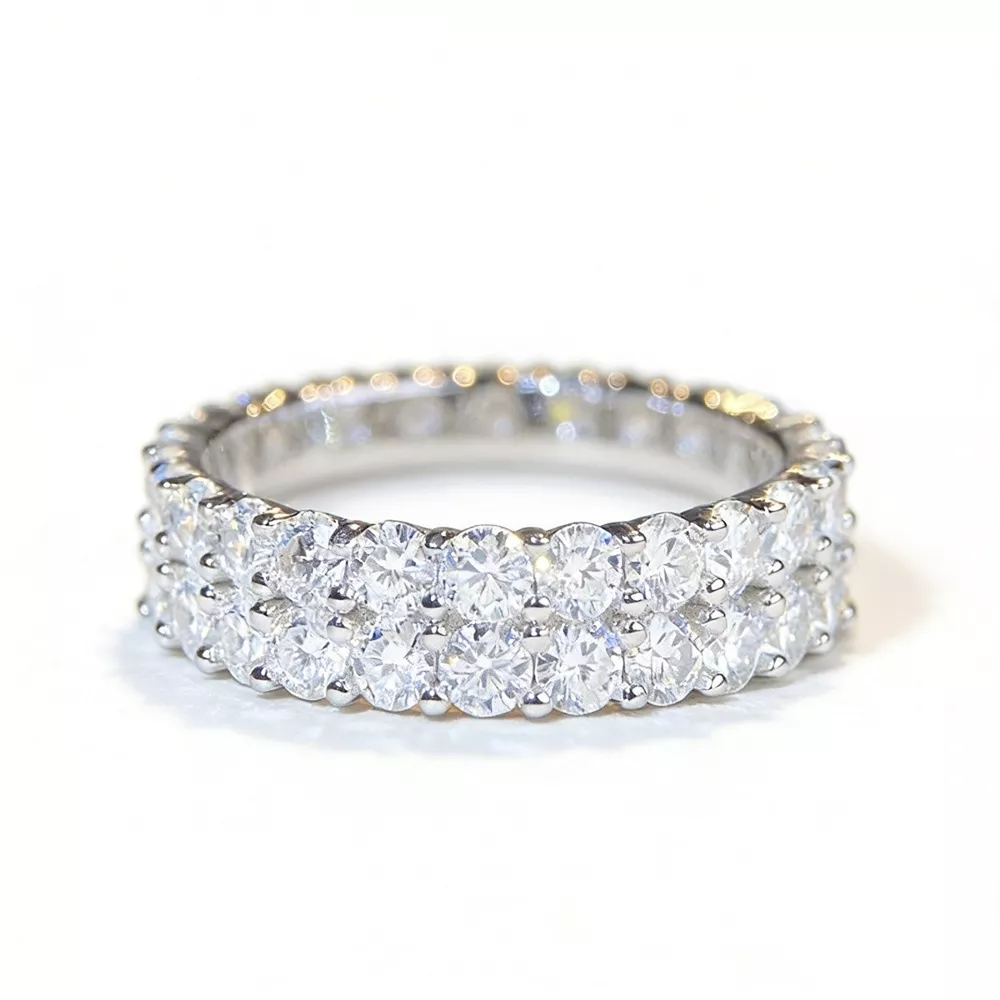 925 Sterling Silver Moissanite Ring, image 6