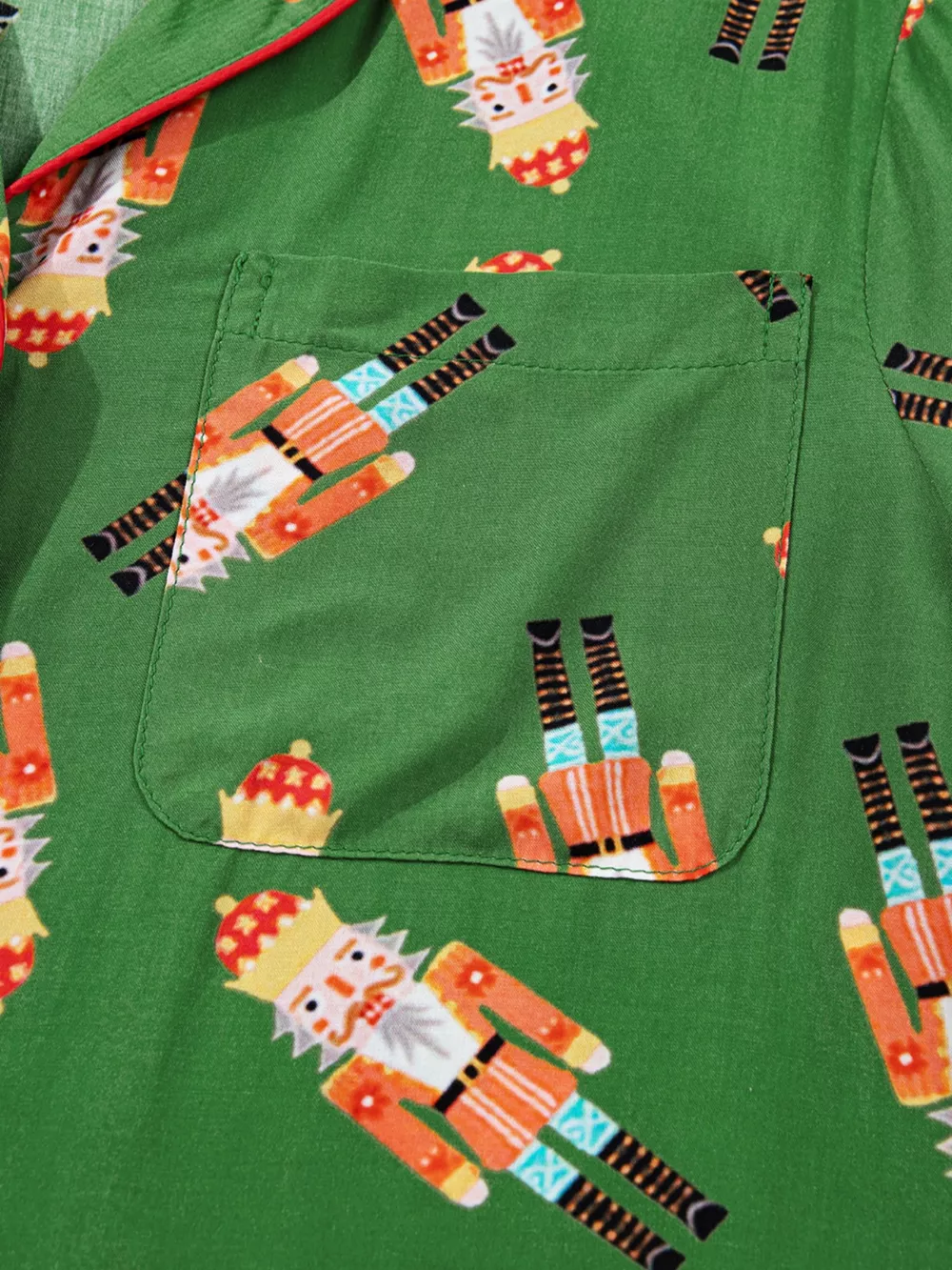 Christmas Nutcracker Button Up Top and Shorts Lounge Set, image 7