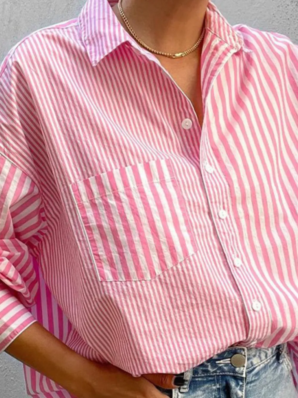 Striped Button Down Long Sleeve Shirt, image 10