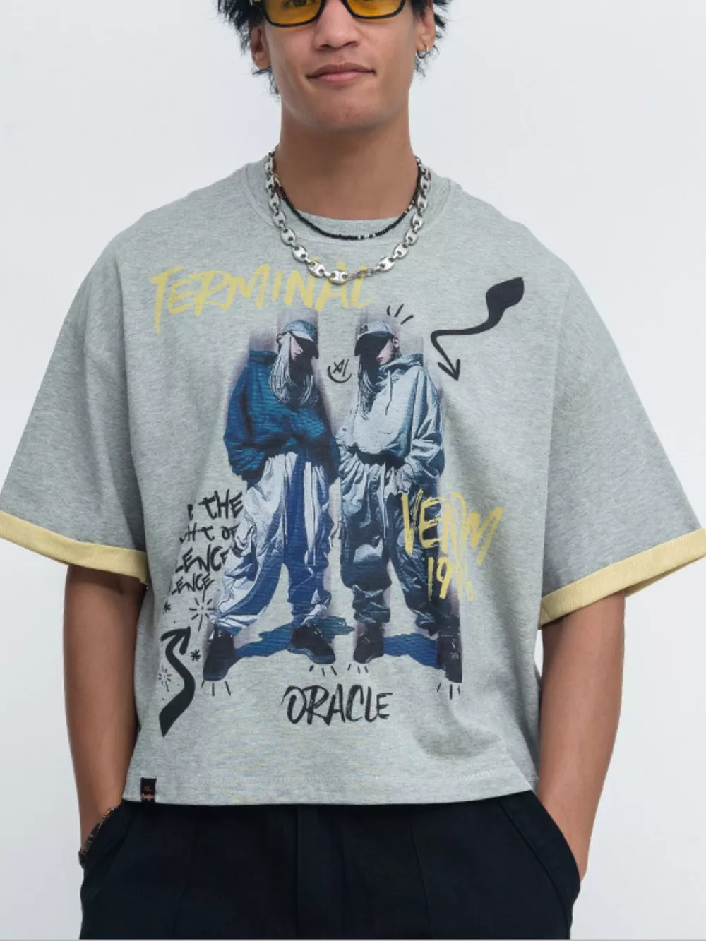 Men's Oversized Graphic Streetwear T-Shirt