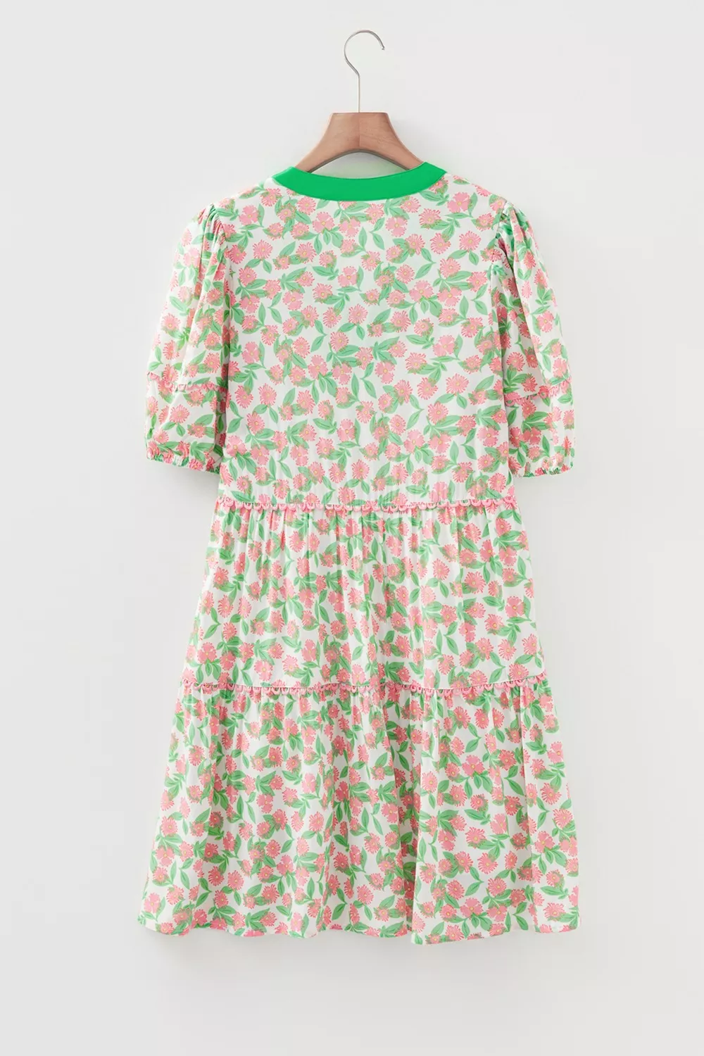 Floral Print Tiered Mini Dress, image 7