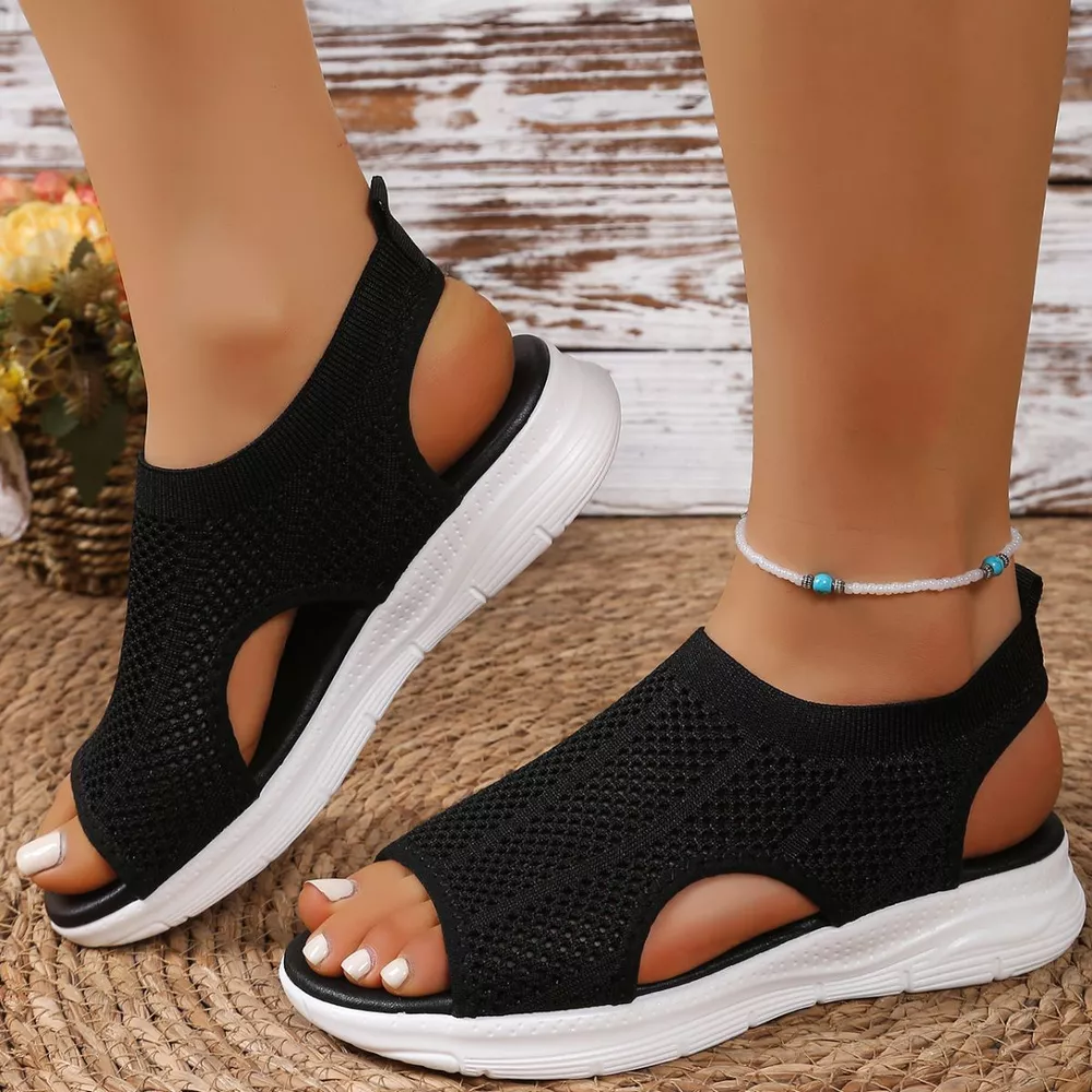 Breathable Mesh Open Toe Sandals, image 4