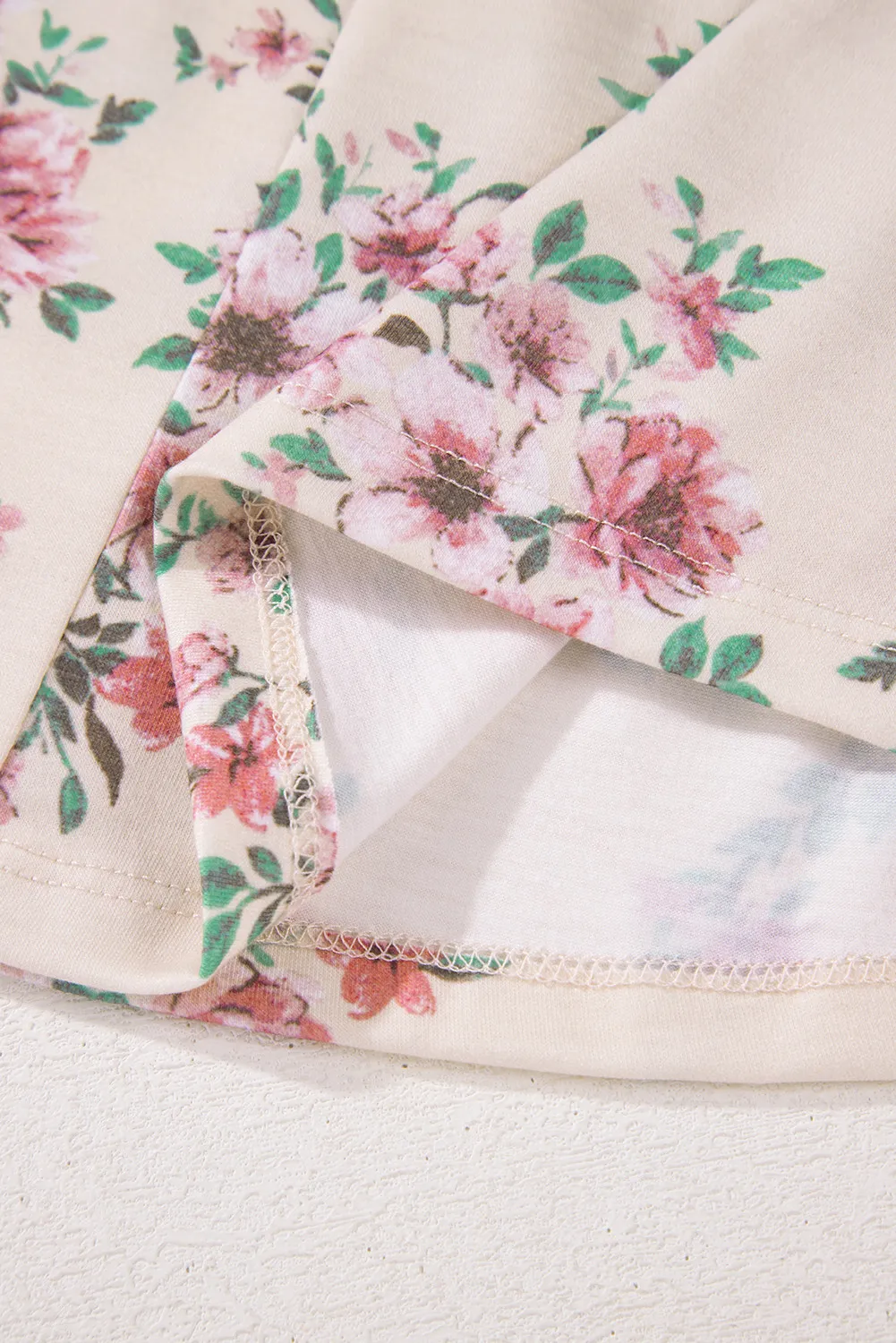 Printed Square Neck Long Sleeve Blouse, image 7