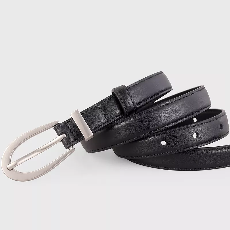 Leather Skinny Belt