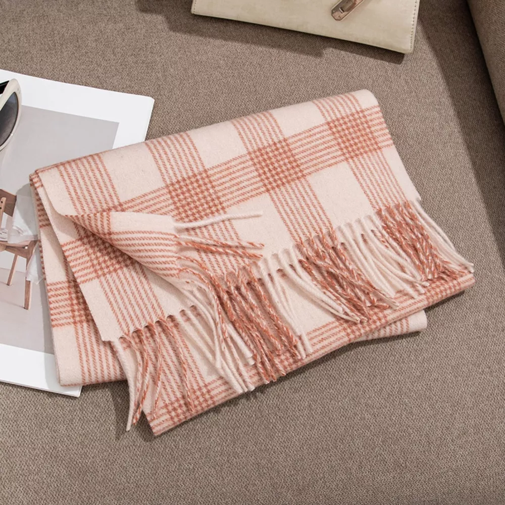 Plaid Fringe Scarf, image 2