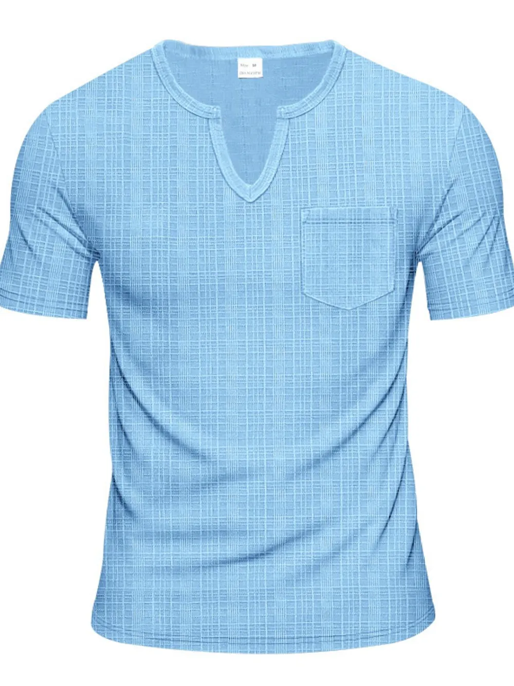 Men's Full Size Notched Short Sleeve T-Shirt Plus Size, image 11