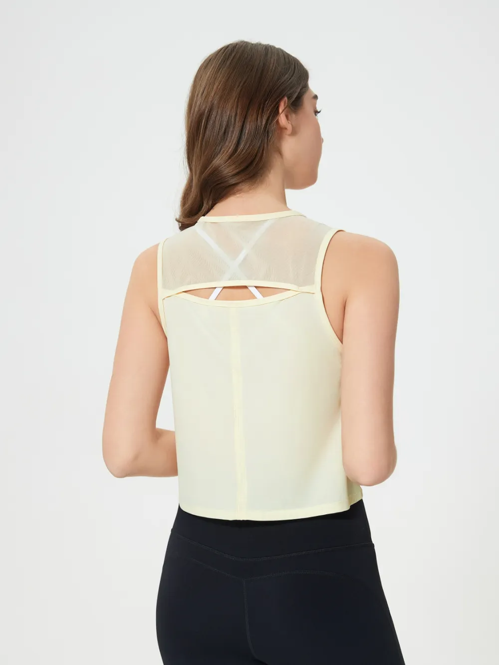 Round Neck Cropped Active Tank, image 23
