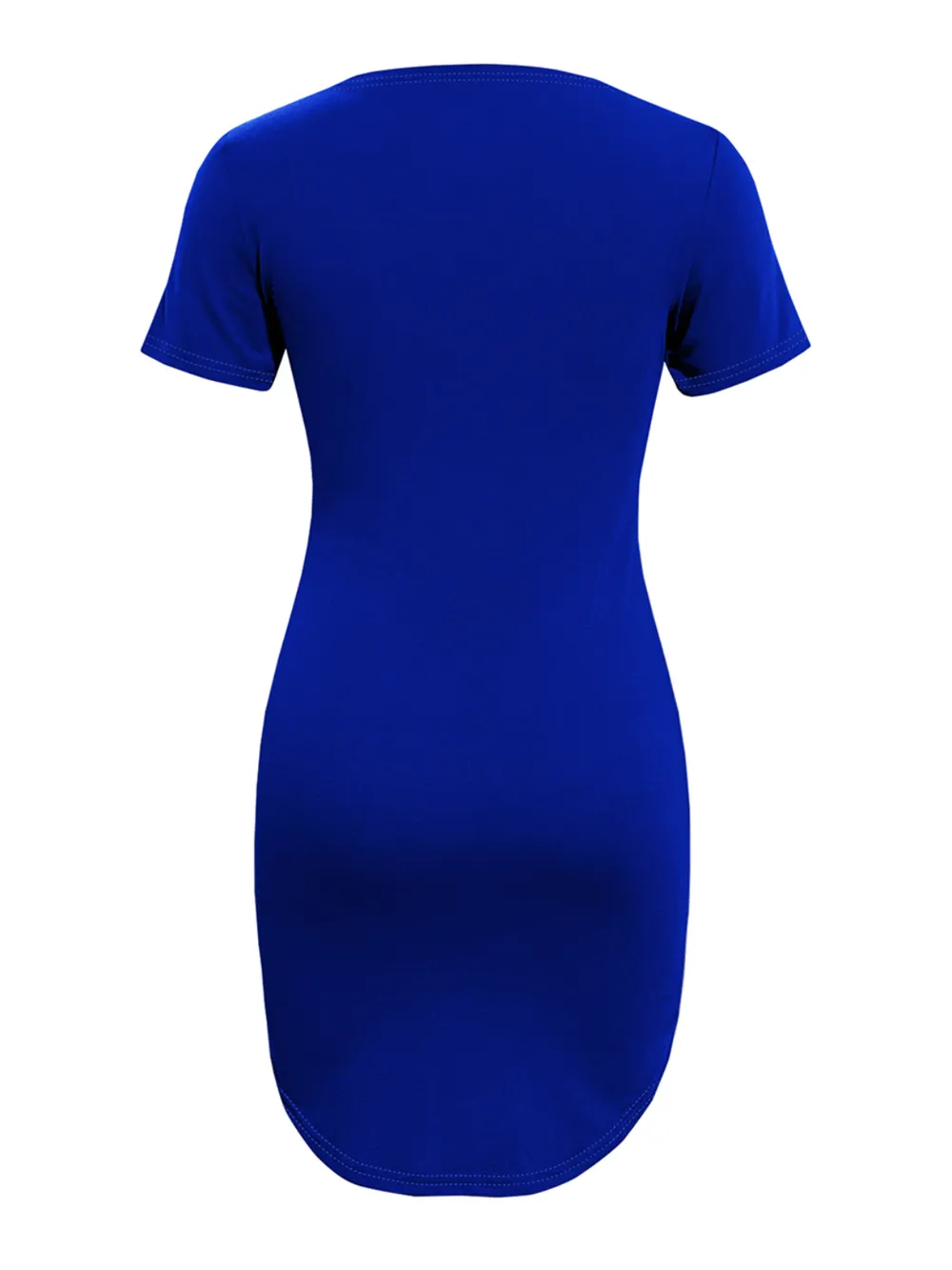 Round Neck Short Sleeve Mini Tee Dress, image 11