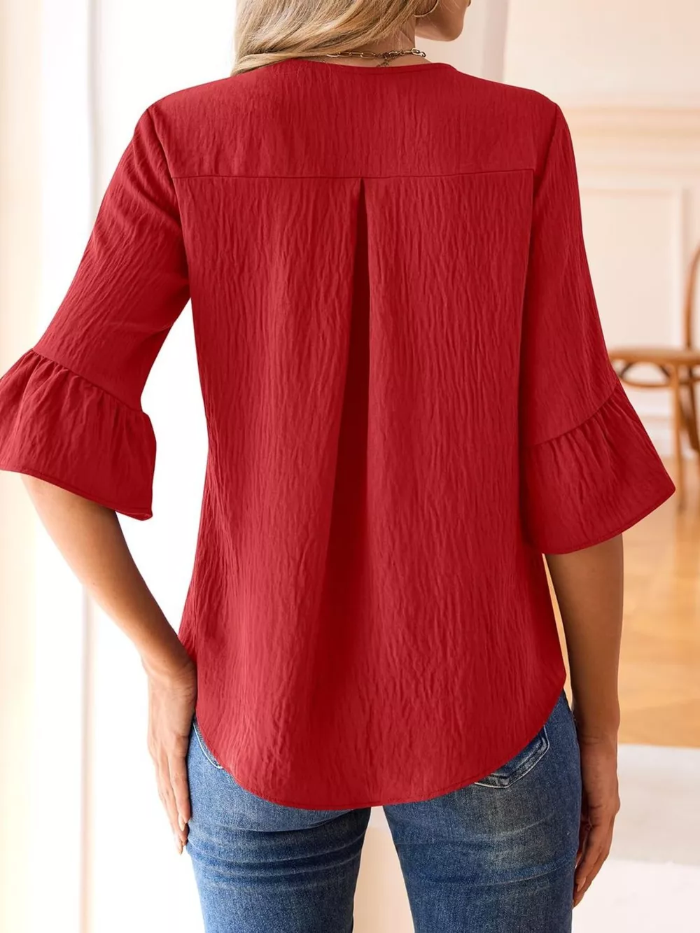 Ruffled Flounce Sleeve Blouse, image 11