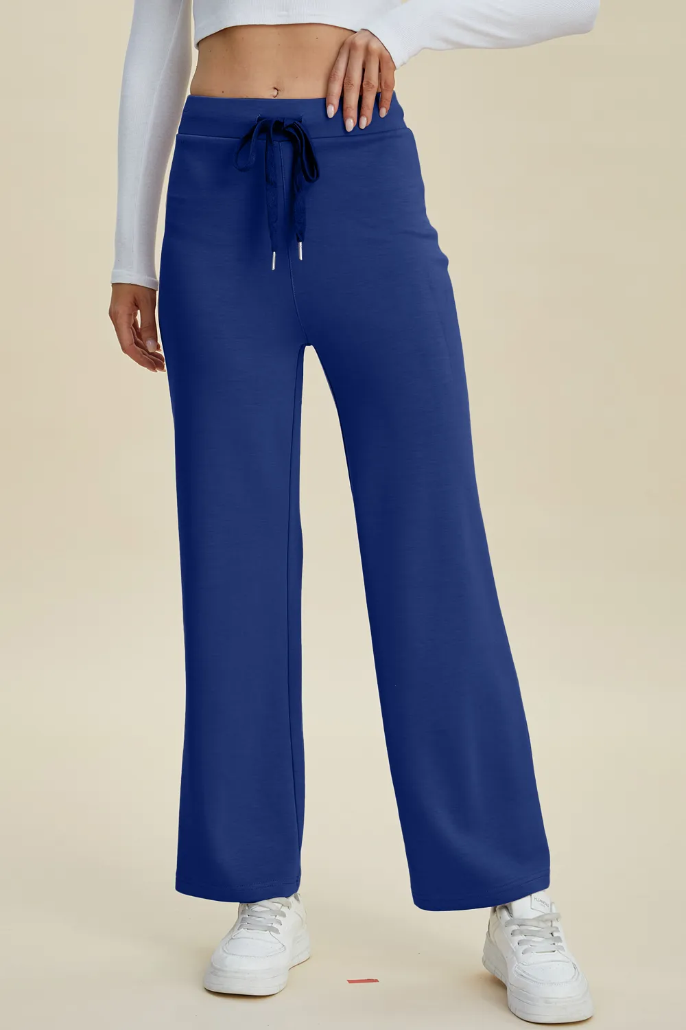 Full Size Air Scuba Drawstring Wide Leg Pants, image 9