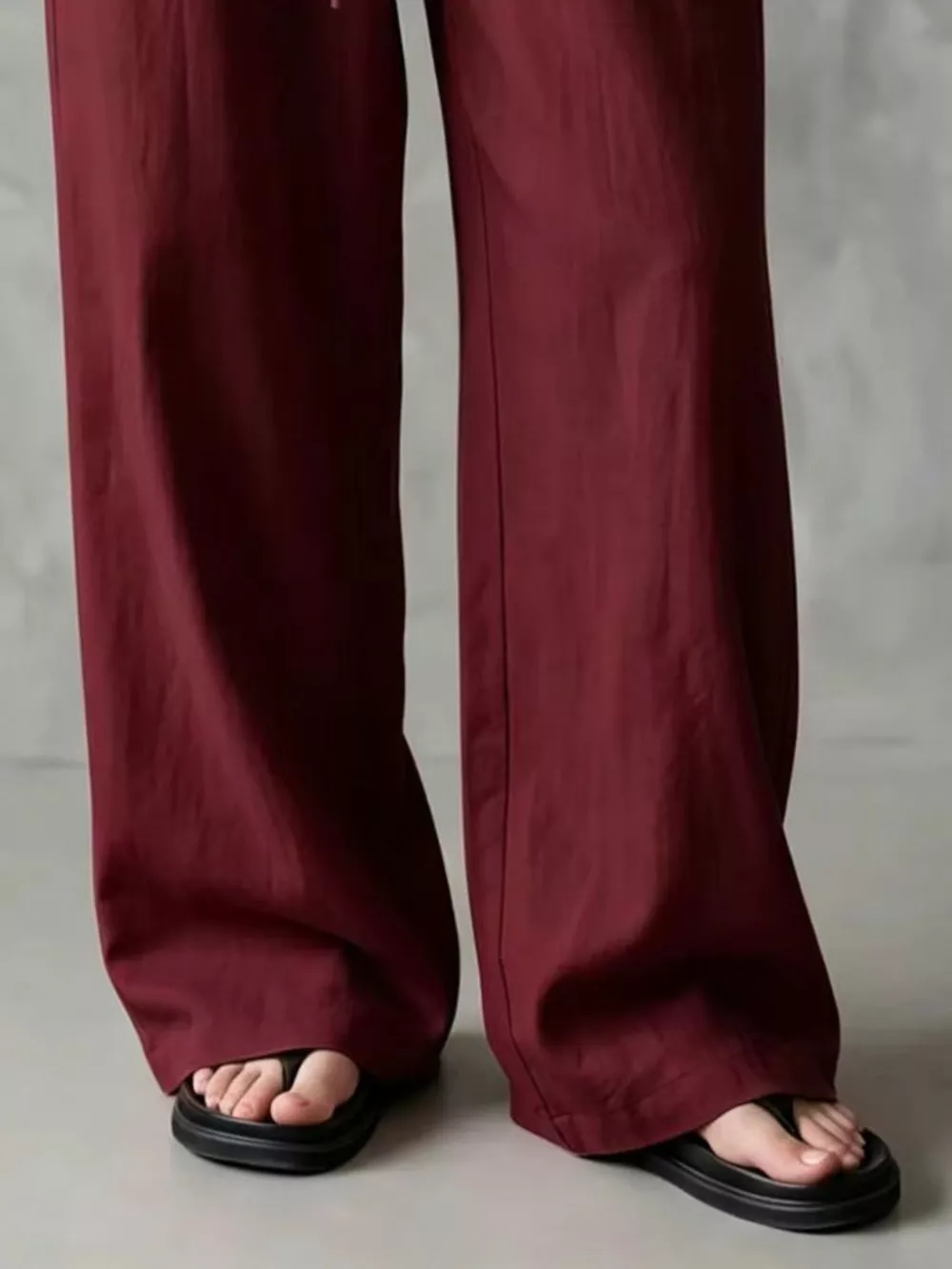 Full Size Drawstring Wide-Leg Casual Pants Plus Size, image 18