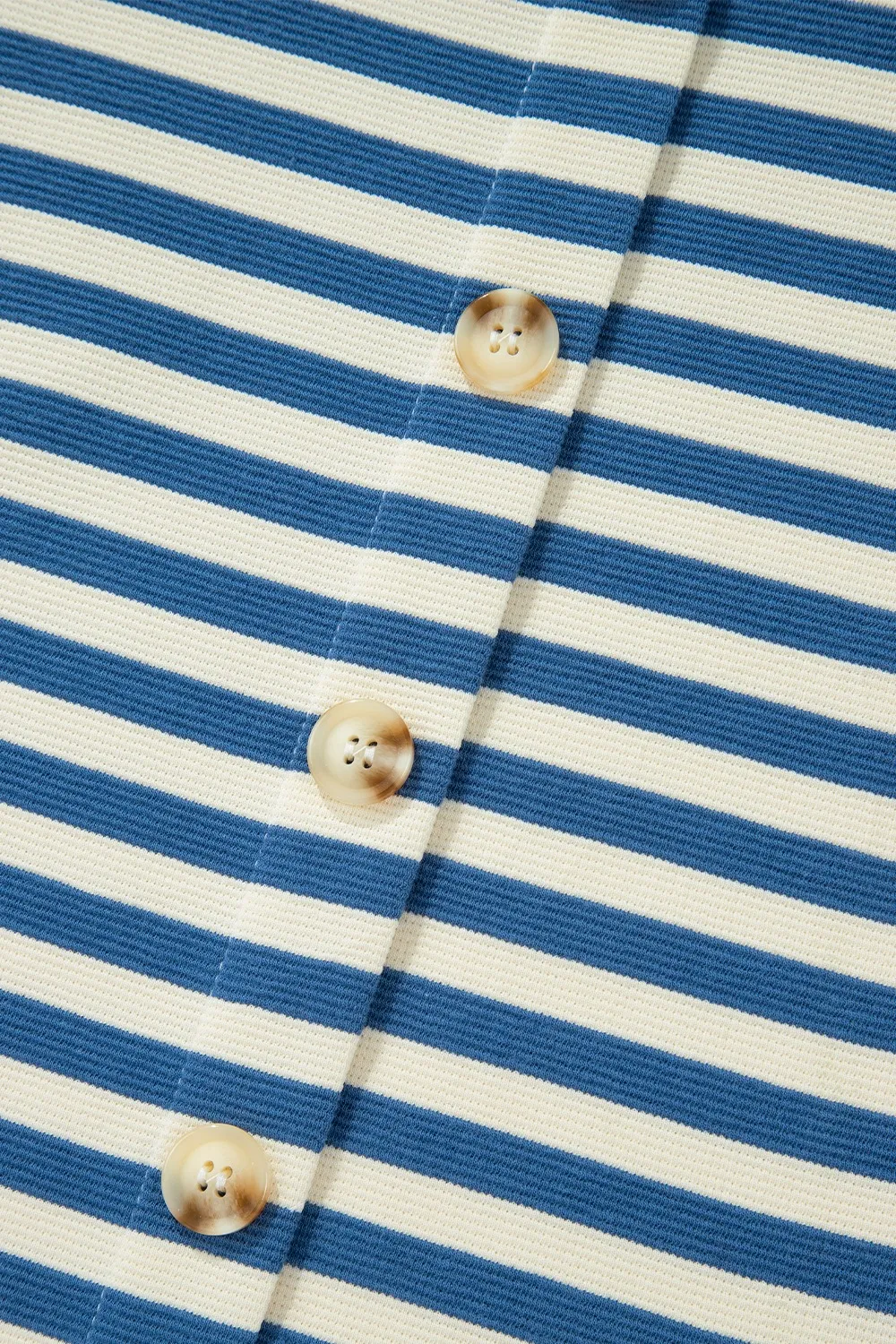 Stripe Chest Pocket Notched Top, image 6