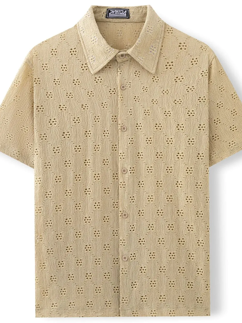 Men's Plus Size Button Down Short Sleeve Shirt, image 3