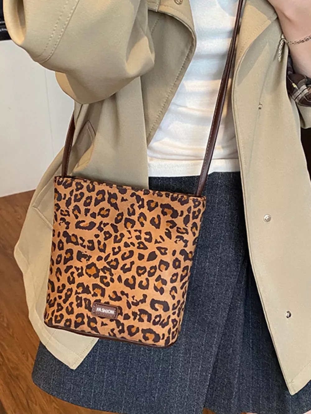 Leopard Print Crossbody Bag, image 4