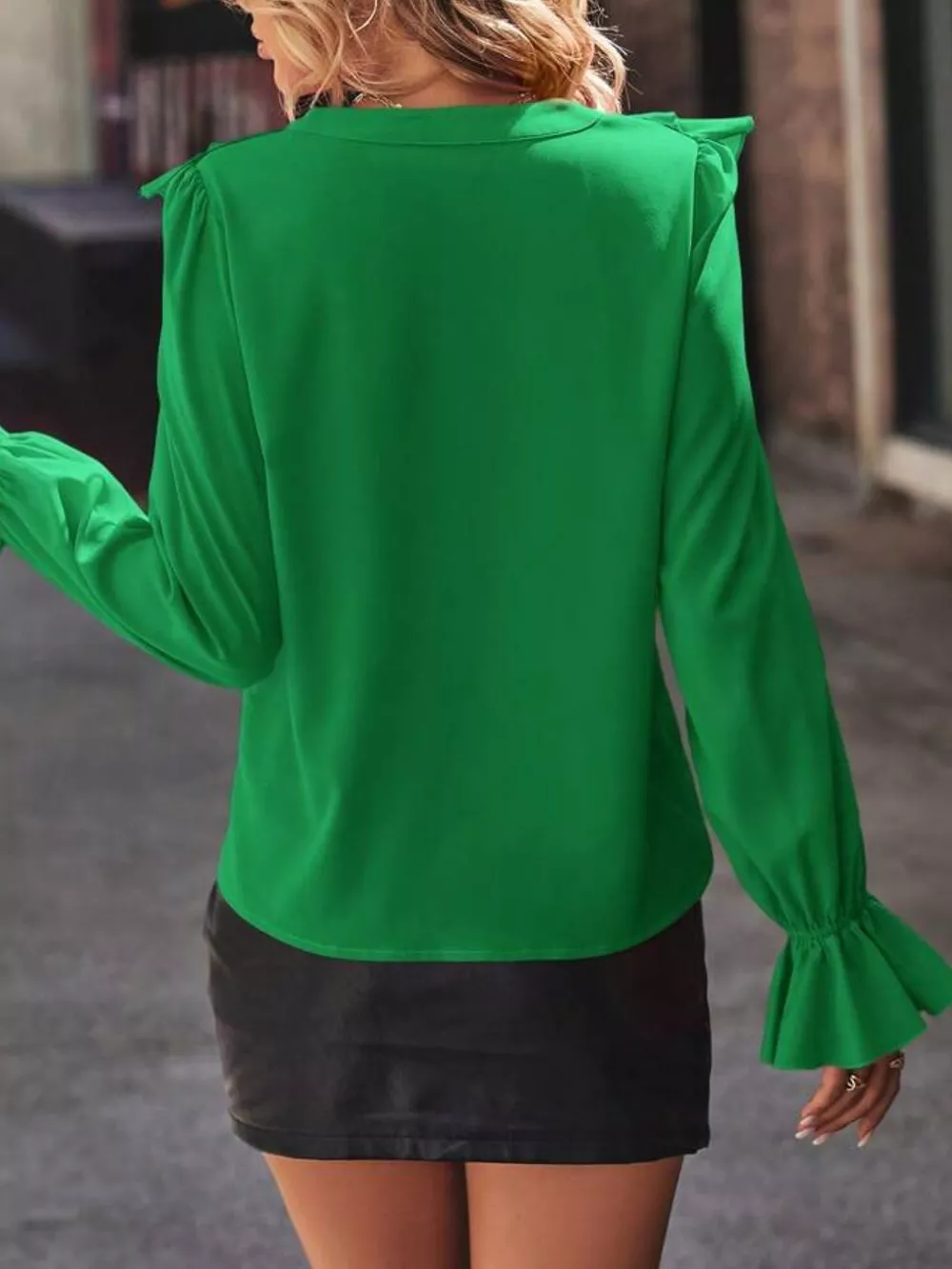 Ruffled Flounce Sleeve Blouse, image 18