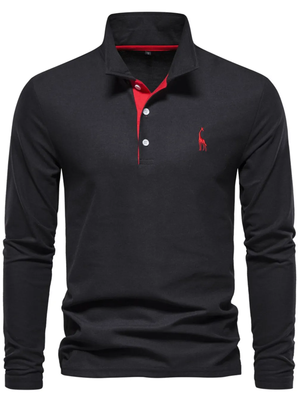 Men's Slim Fit Long Sleeve Polo