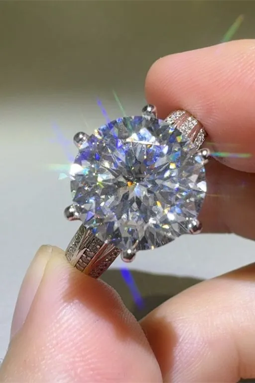 5 Carat Moissanite 925 Sterling Silver Ring, image 4