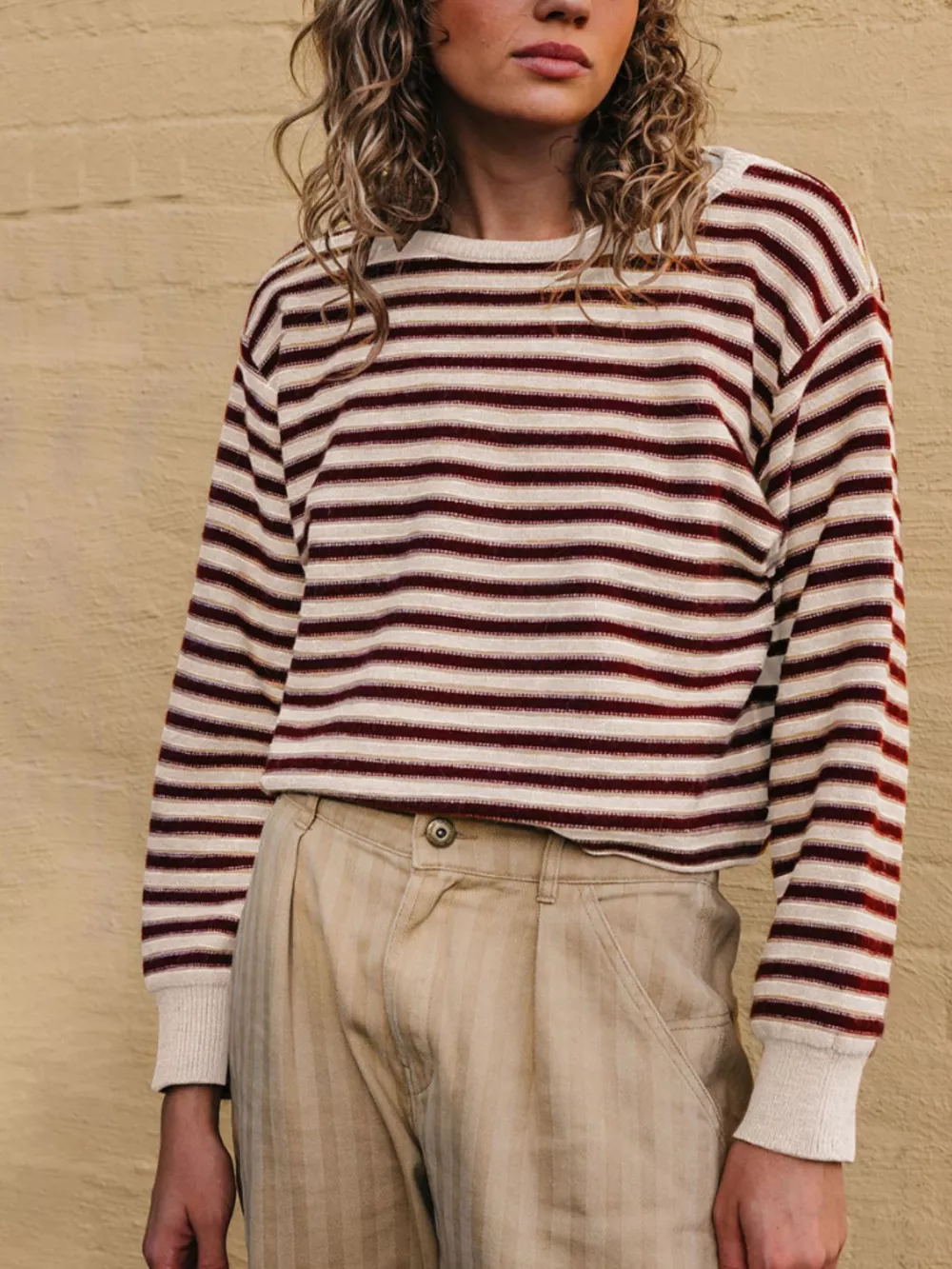 Striped Crew Neck Sweater, image 9
