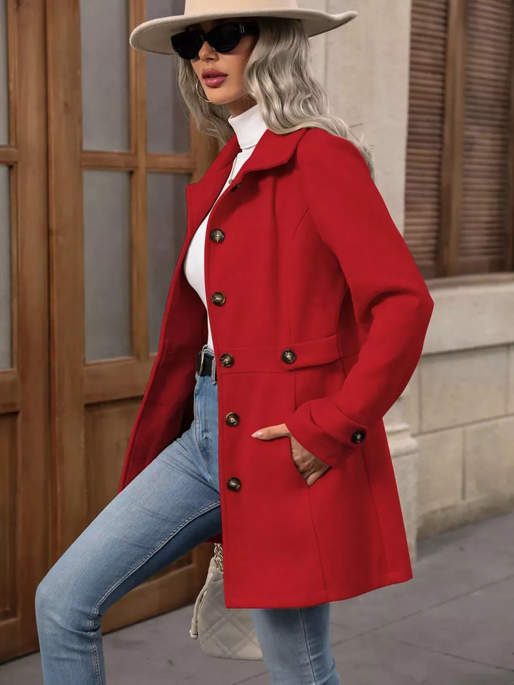 Button Up Long Sleeve Outerwear, image 12