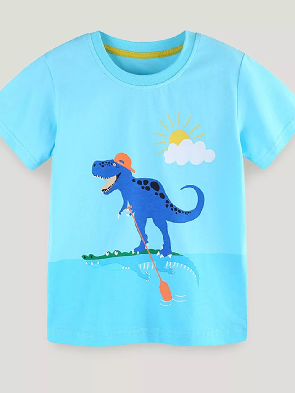 Children's Dinosaur Graphic Short Sleeve T-Shirt