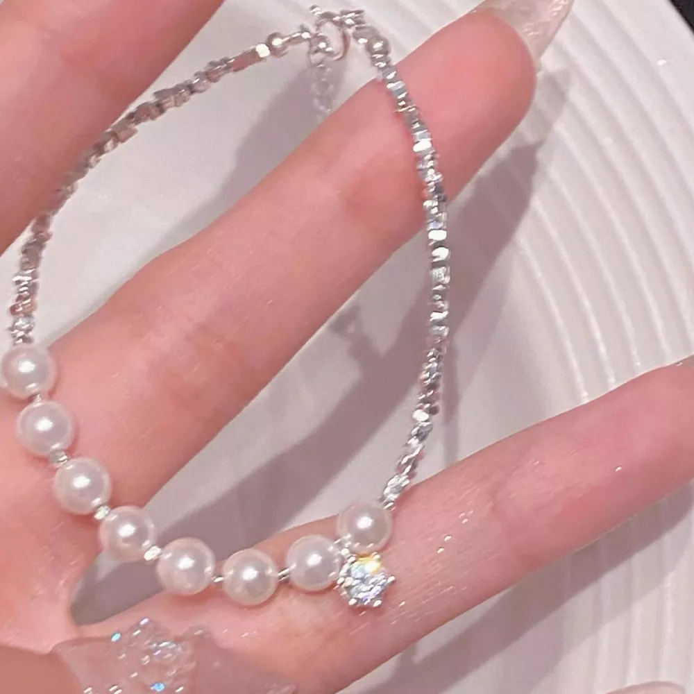 925 Sterling Silver Pearl Bracelet, image 3