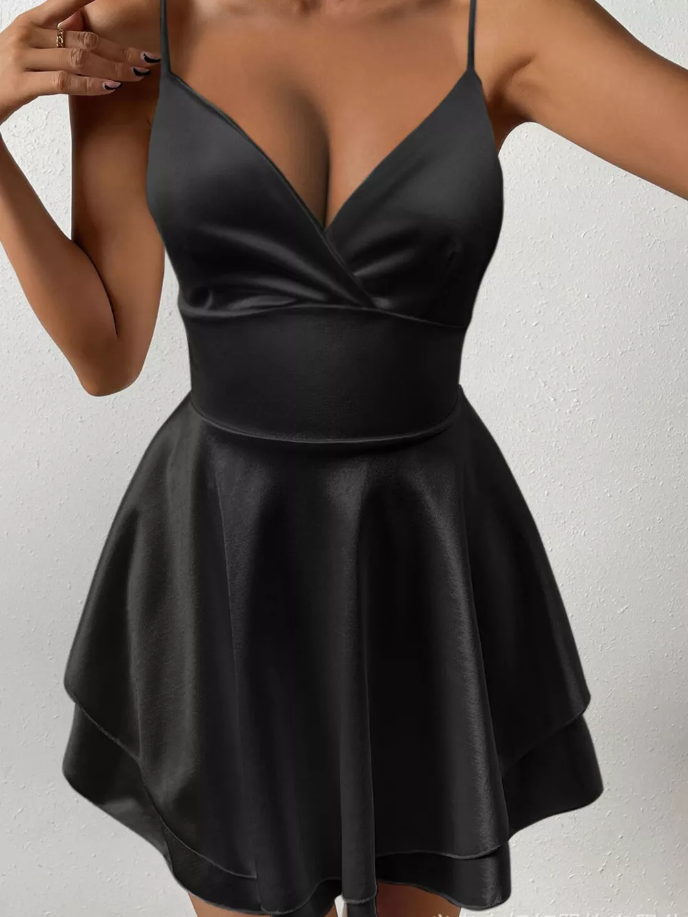 Tie Back Layered Cami Dress