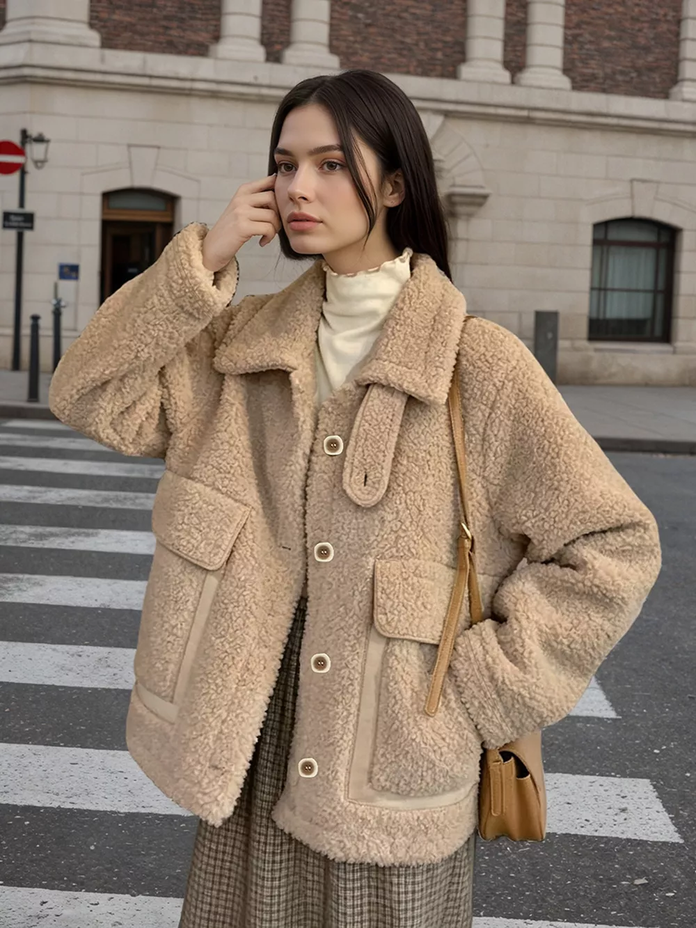Sherpa Button-Up Outerwear, image 2