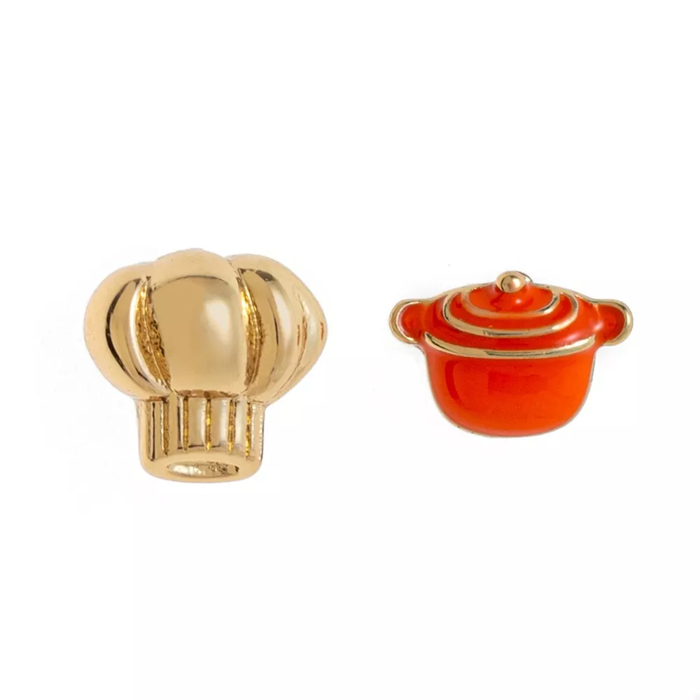 Food Theme Copper Asymmetry Earring, image 4