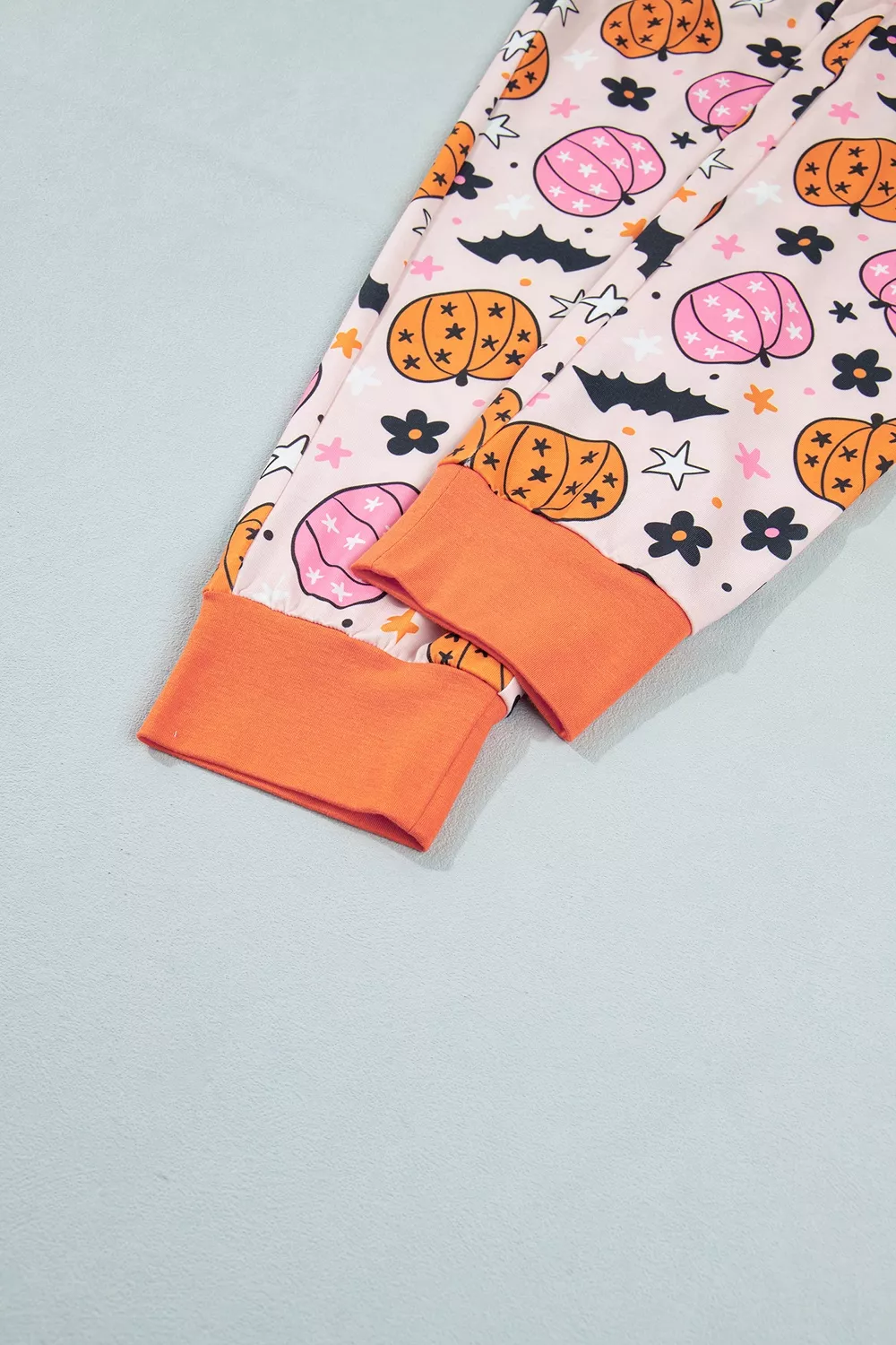 Halloween Pumpkin Print Long Sleeve Home Wear Lounge Set, image 15