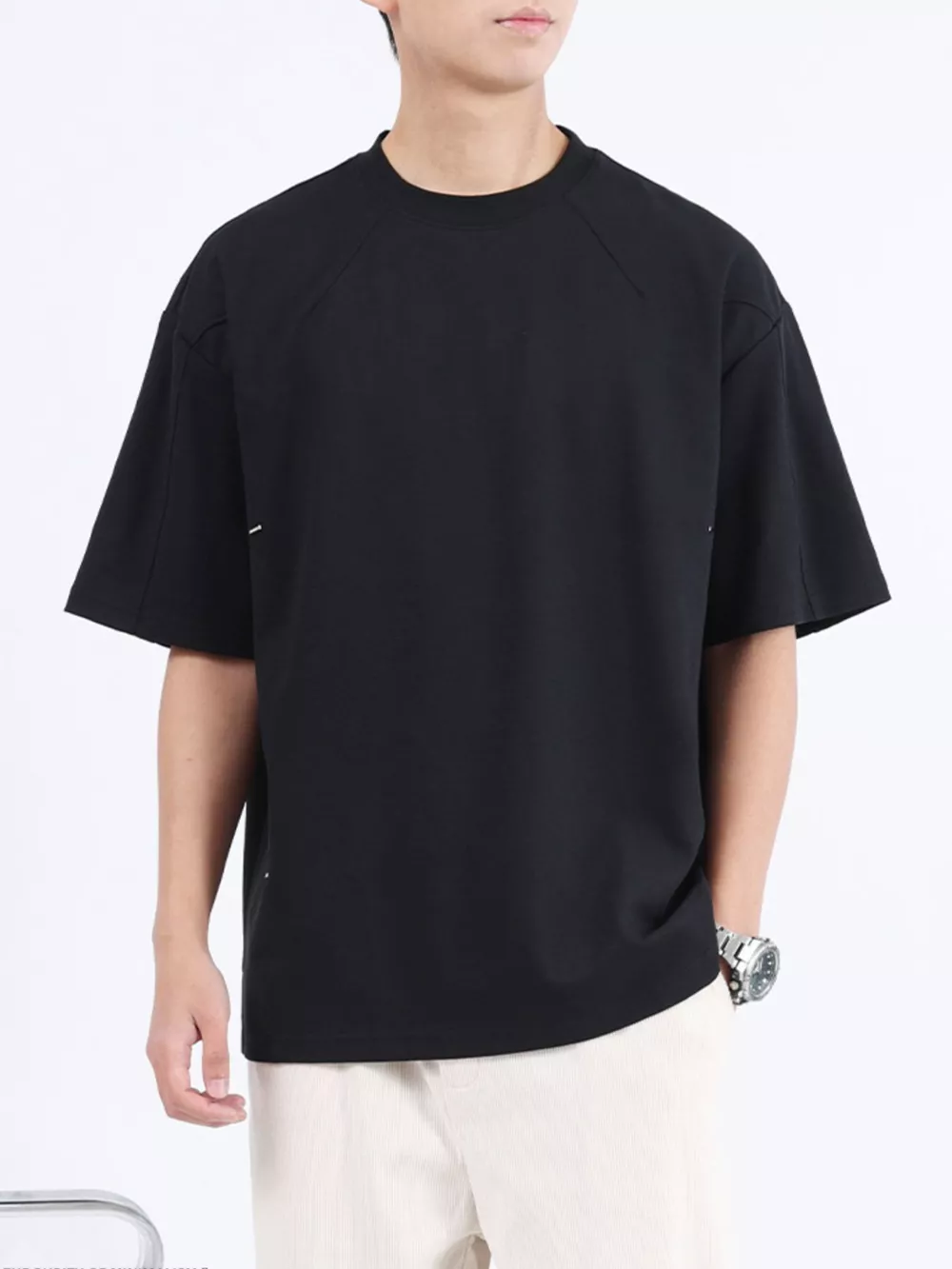 Men's Plus Size Half Sleeve Oversized T-Shirt