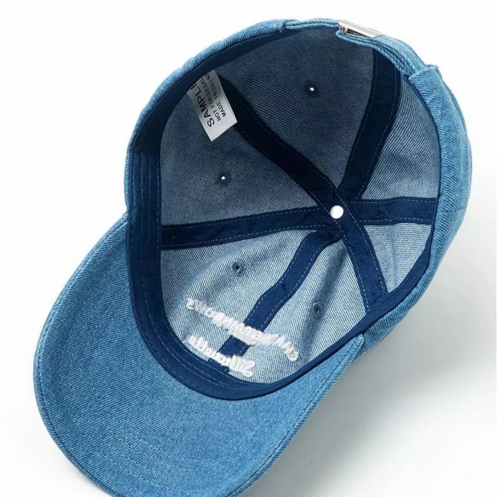 Embroidered Denim Baseball Cap, image 5