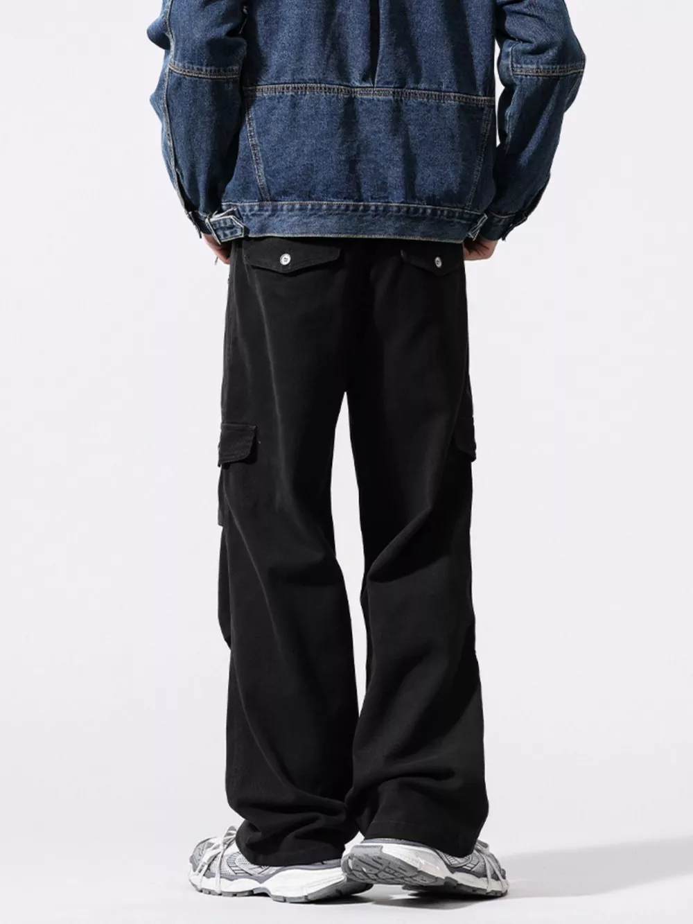 Men's Drawstring Wide Leg Pants, image 8