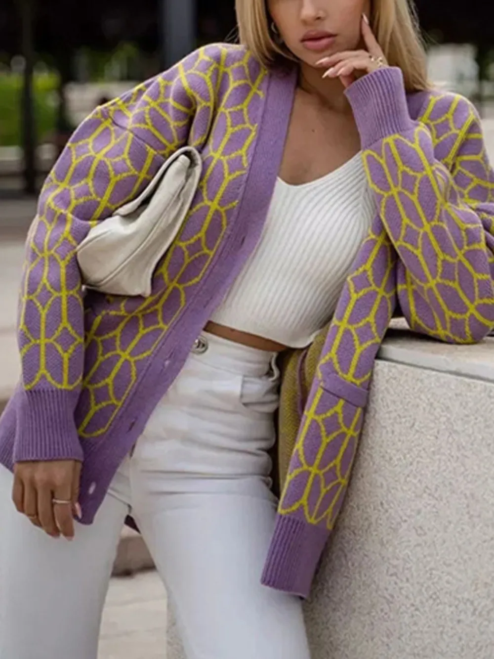 Button Up Long Sleeve Cardigan, image 8