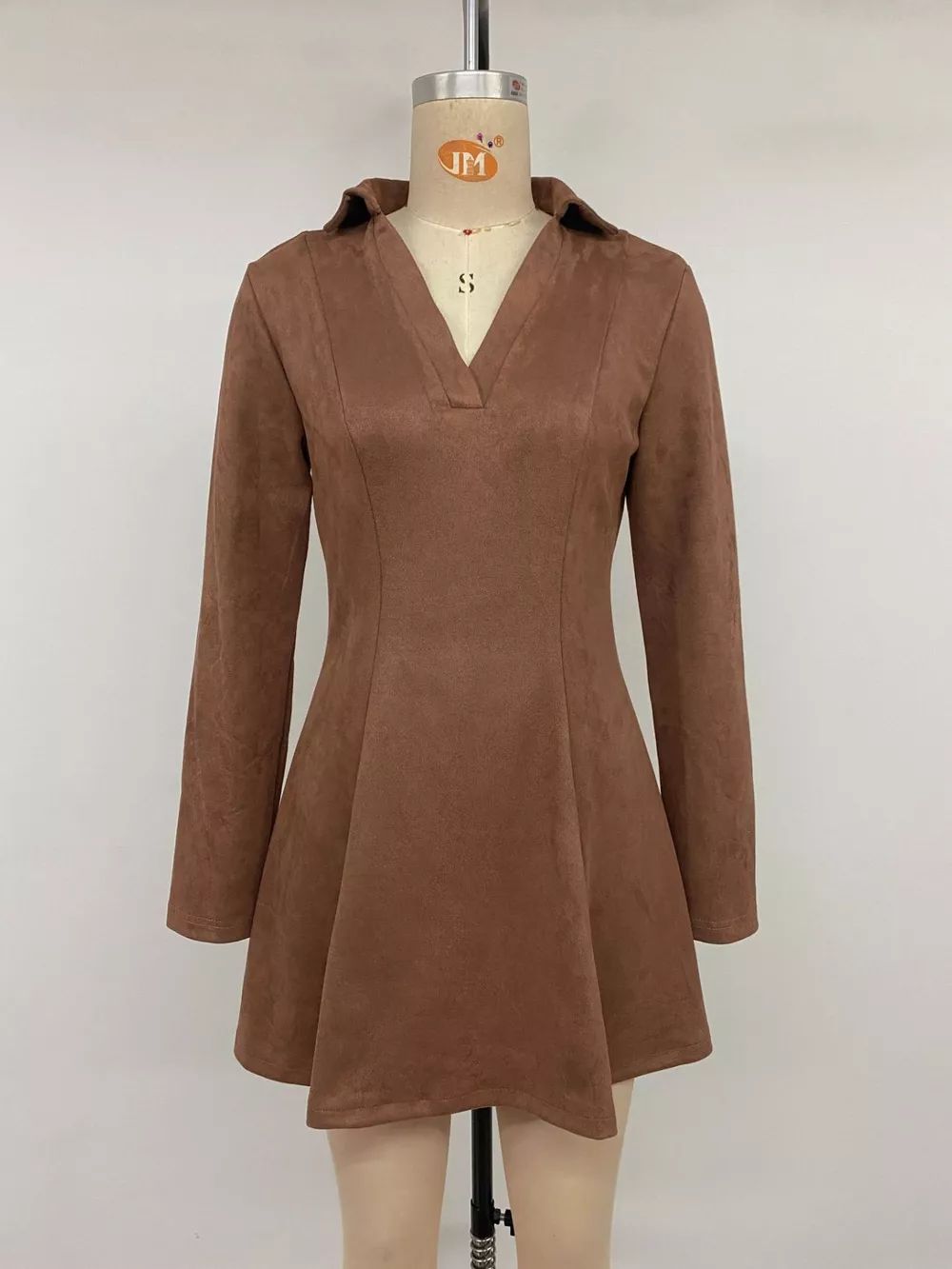 Johnny Collar Long Sleeve Dress, image 7