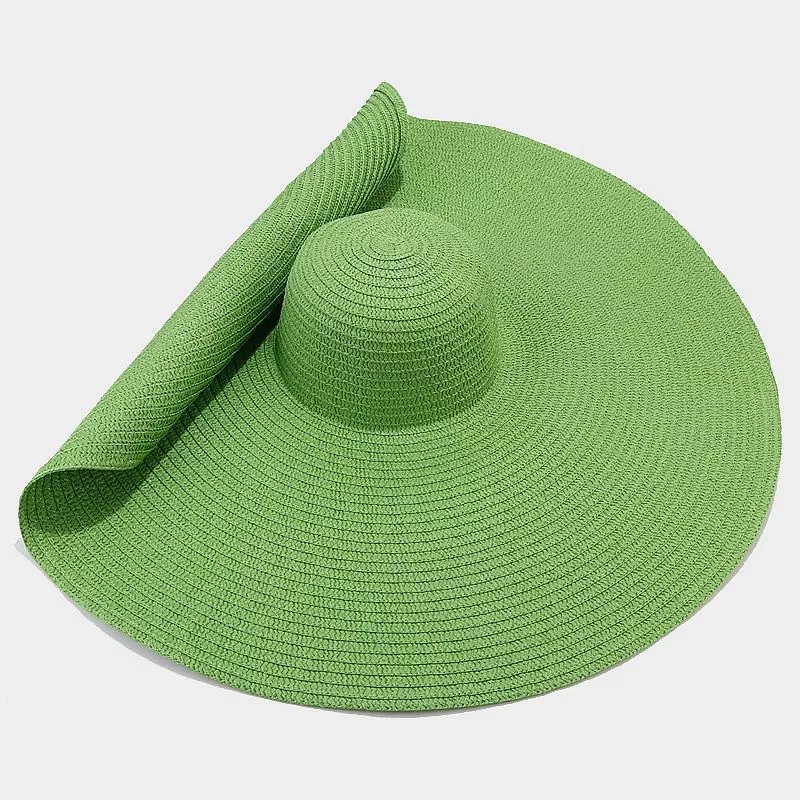 Oversized Wide Brim Straw Sun Hat, image 15