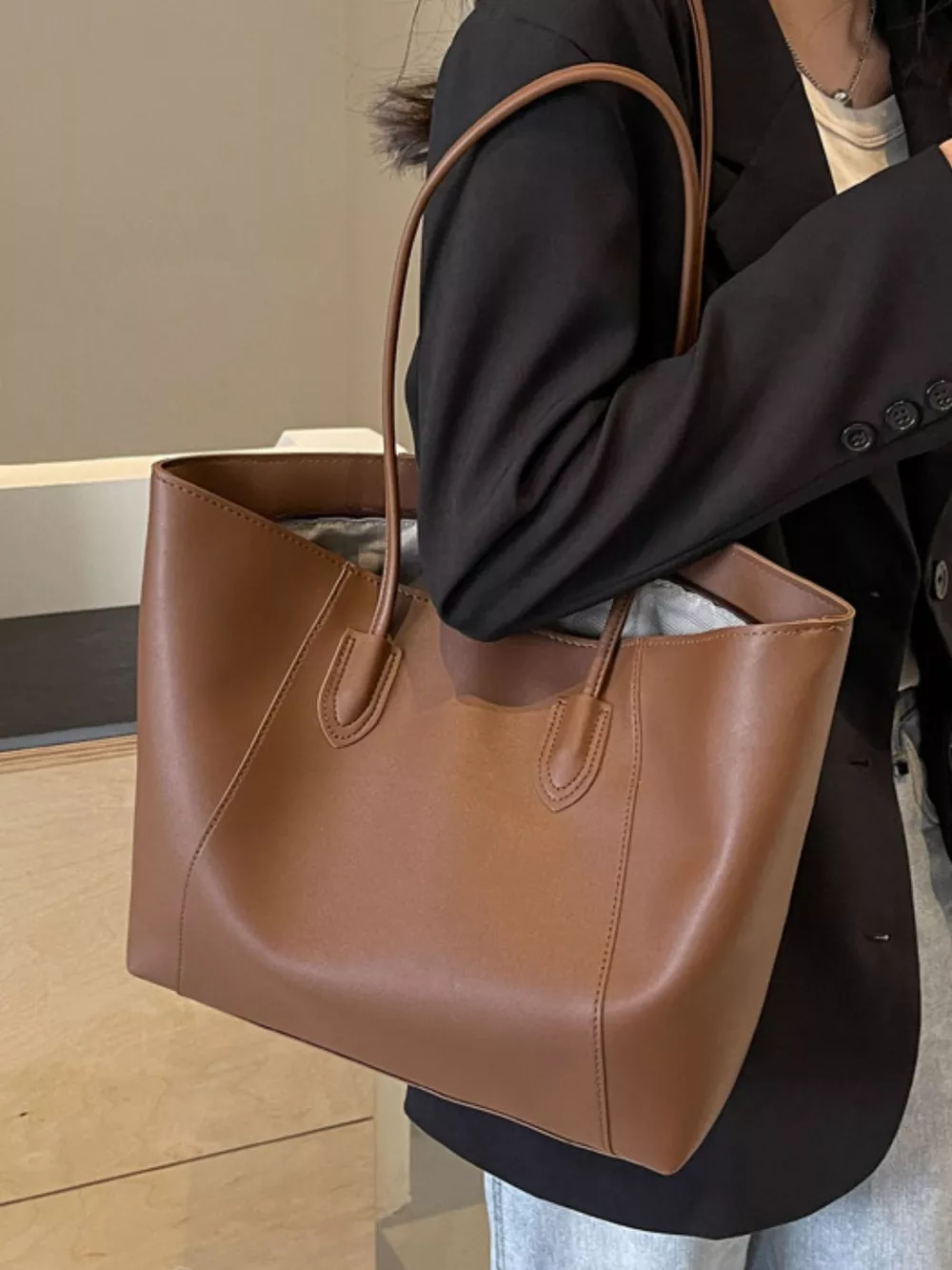 PU Leather Tote Bag, image 4