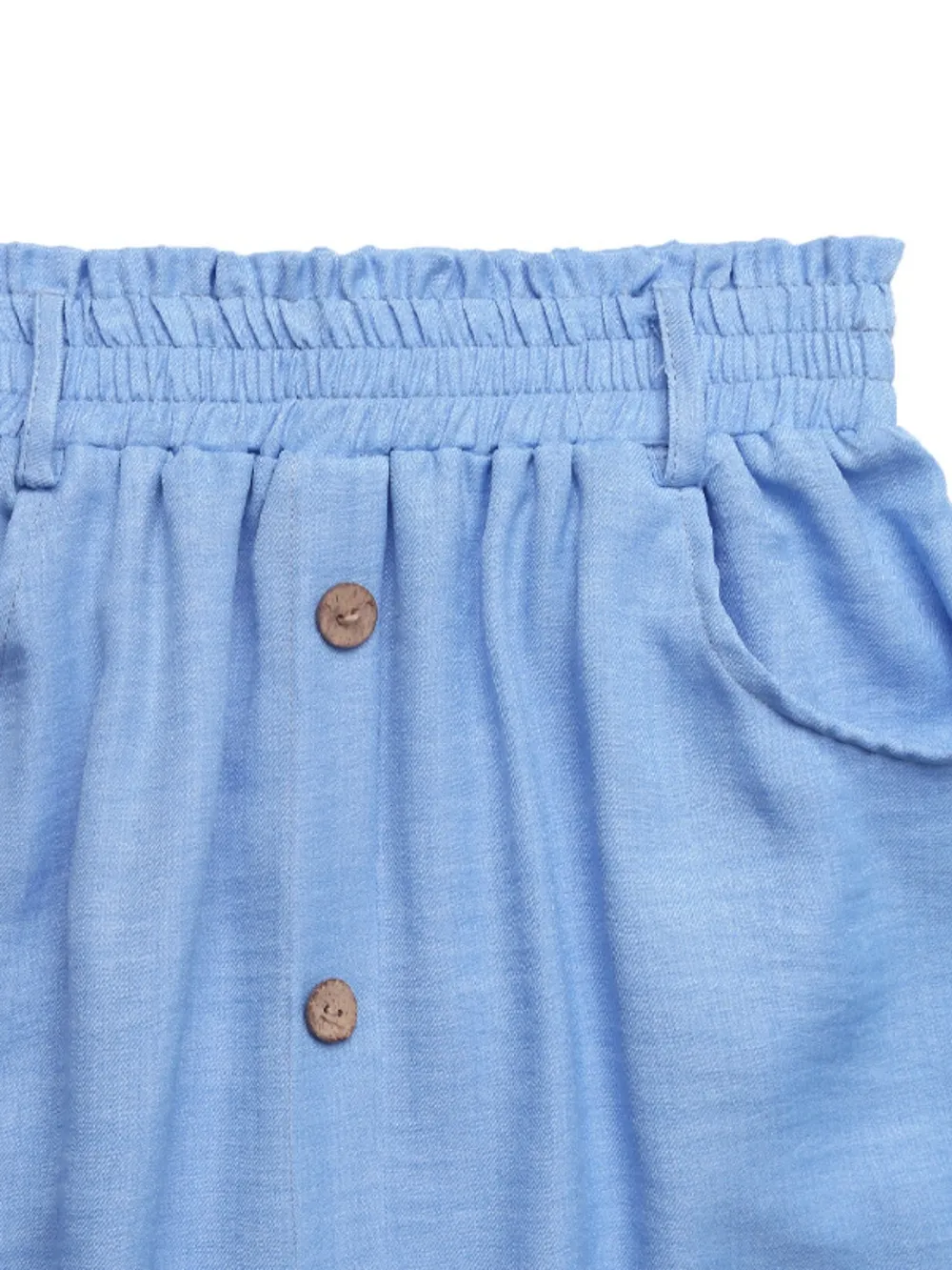Decor Button Front Midi Skirt, image 5