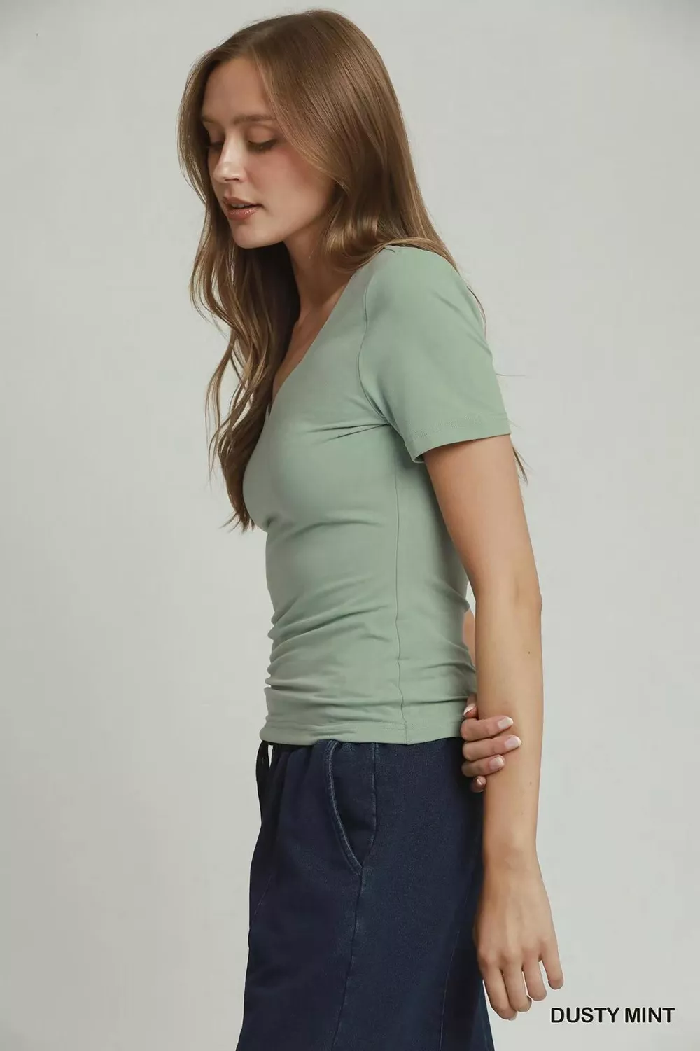 Sweetheart Neckline Front Double-Lined Top, image 2