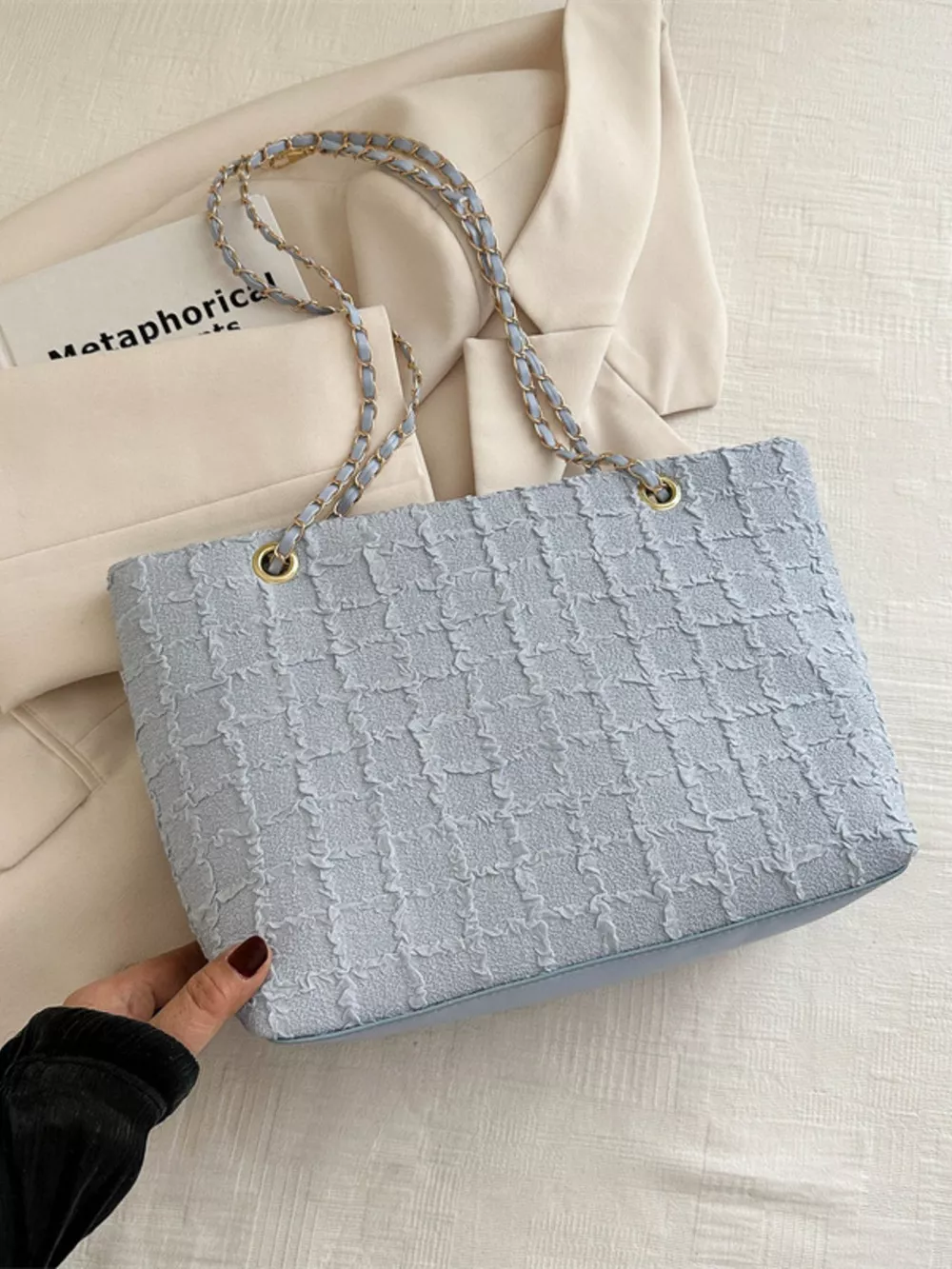 Tweed Chain Shoulder Bag, image 3