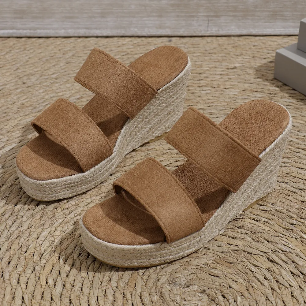 Open Toe Platform Wedge Sandals, image 6