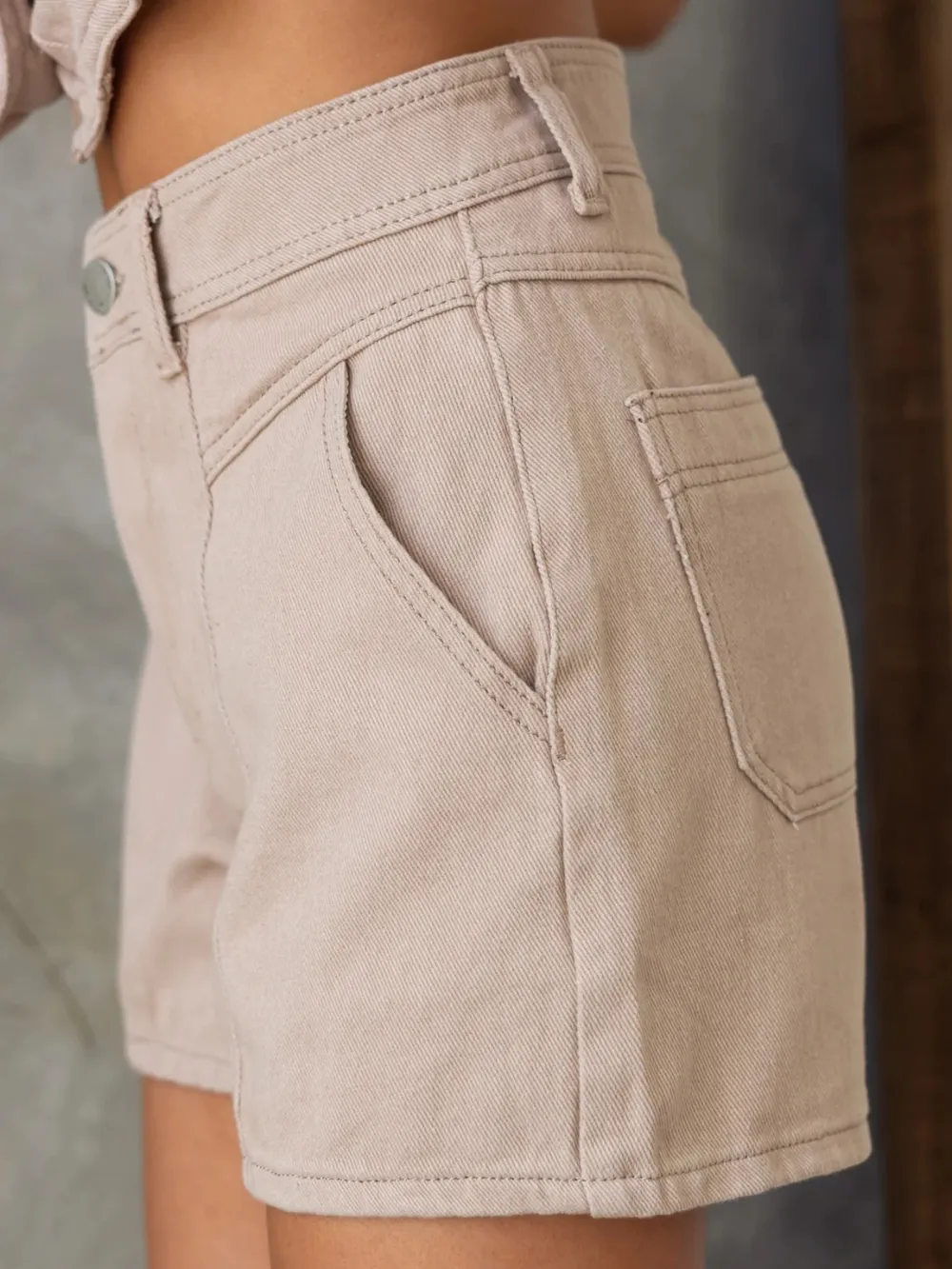 Sleeveless Button-Up Top and Shorts Denim Set, image 12