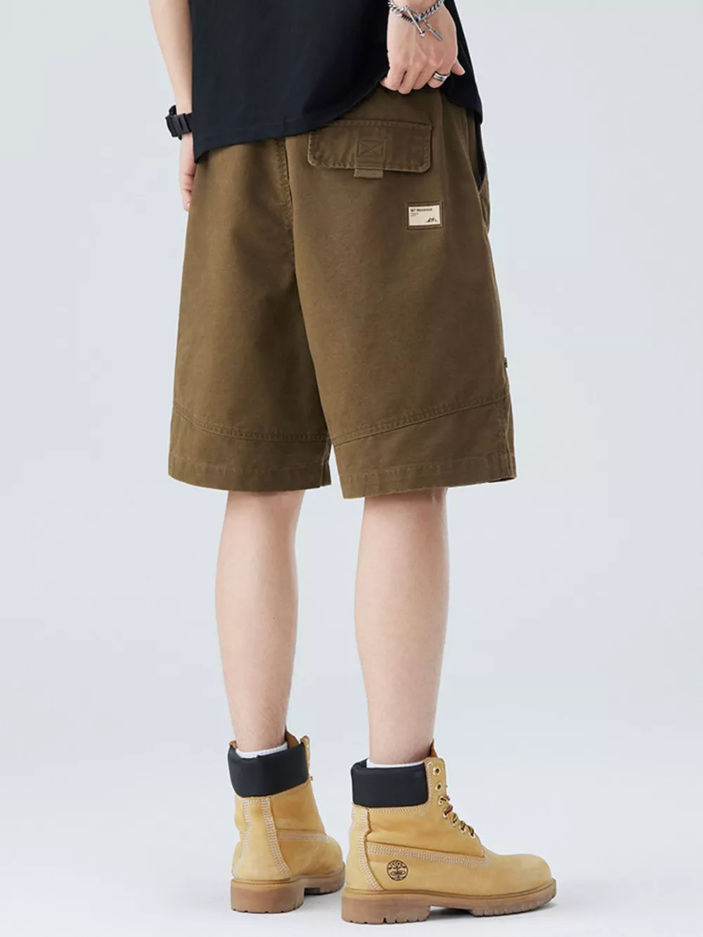 Men's Plus Size Casual Cargo Shorts, image 5